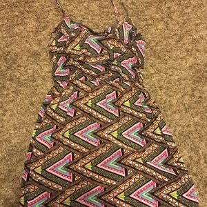 Aztec spaghetti strap dress